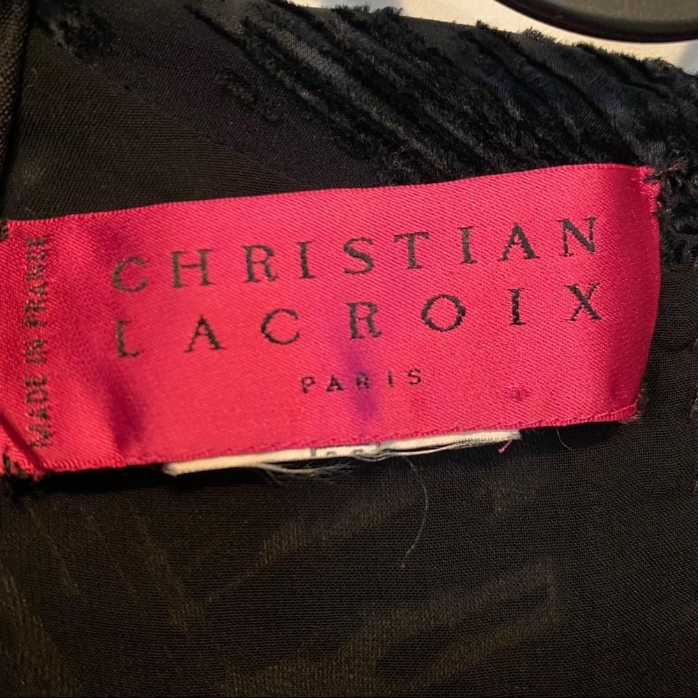 Christian Lacroix  vintage black burnout - Picture 4 of 6